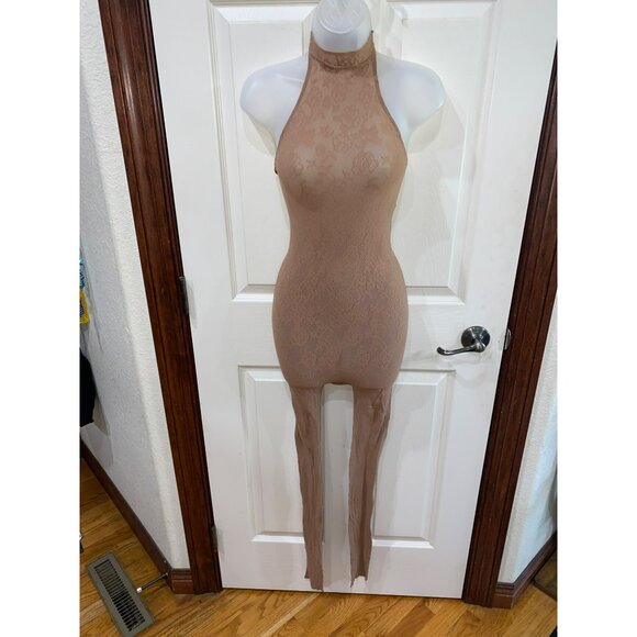 NWT SKIMS KNIT LACE CATSUIT Size XL Nude Color - Picture 2 of 7